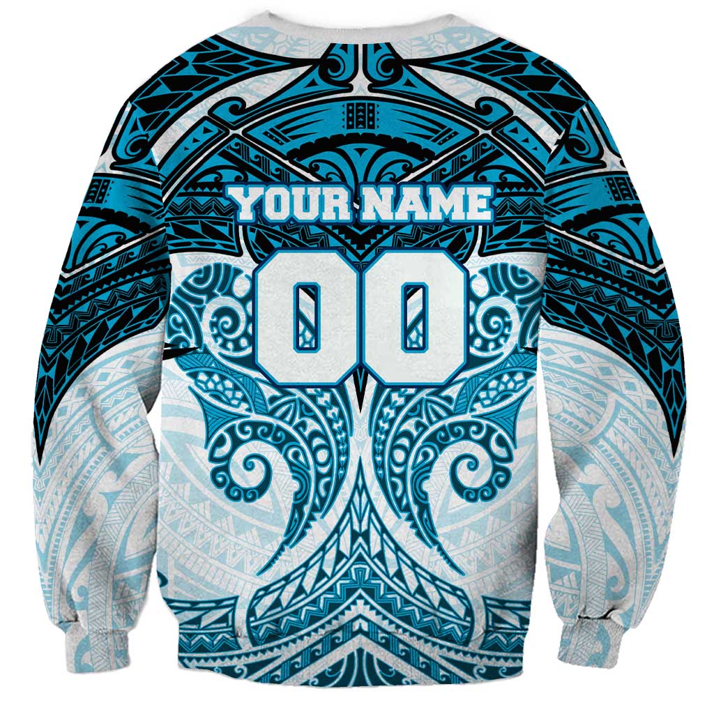 Personalized Cronulla-Sutherland Sharks Sweatshirt Polynesian Tribal Pattern Style