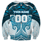 Personalized Cronulla-Sutherland Sharks Sweatshirt Polynesian Tribal Pattern Style
