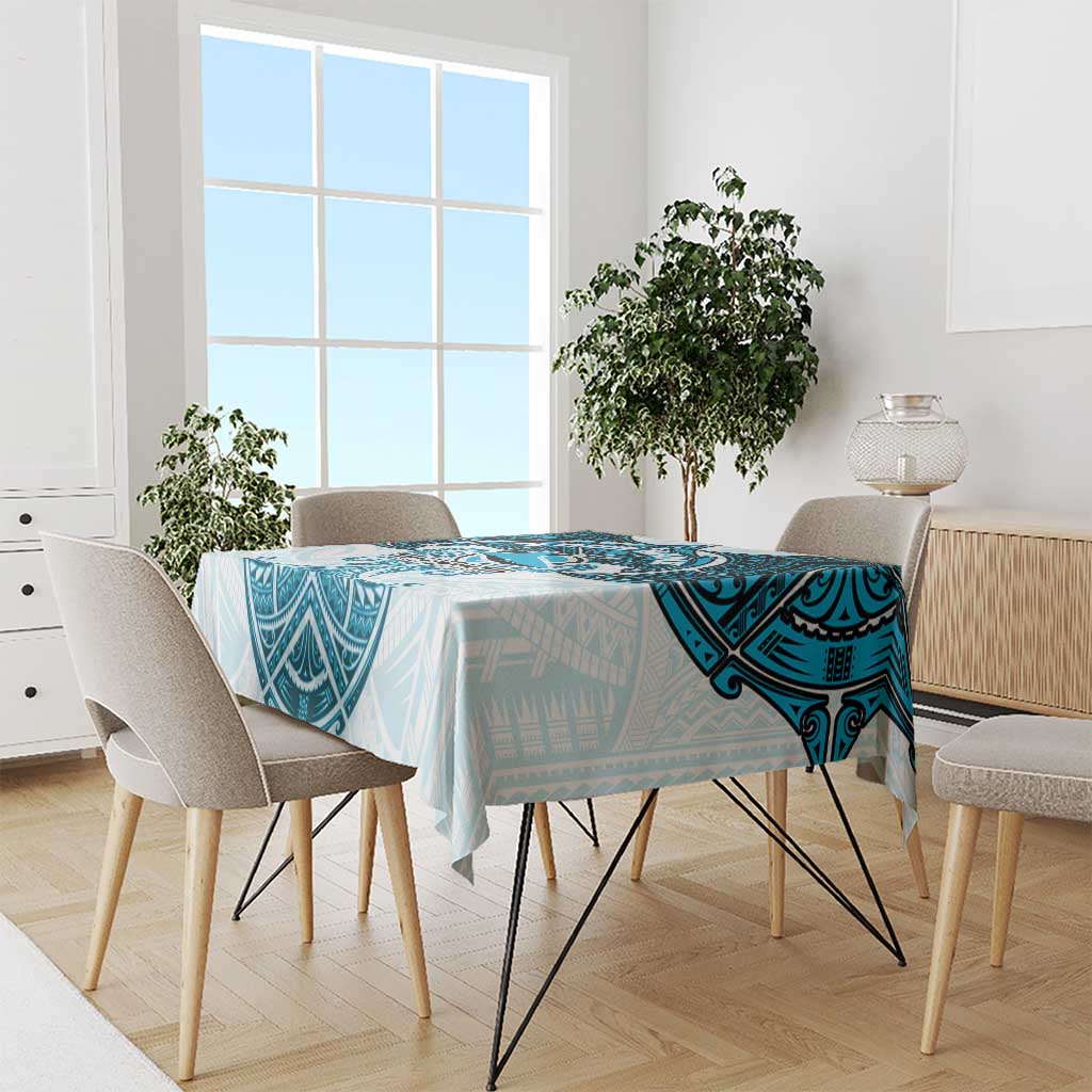 Personalized Cronulla-Sutherland Sharks Tablecloth Polynesian Tribal Pattern Style