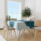 Personalized Cronulla-Sutherland Sharks Tablecloth Polynesian Tribal Pattern Style