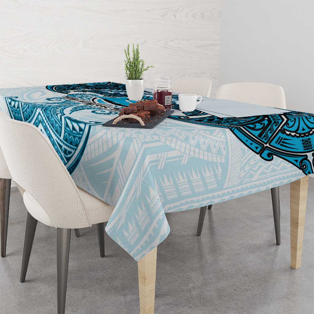 Personalized Cronulla-Sutherland Sharks Tablecloth Polynesian Tribal Pattern Style