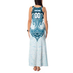 Personalized Cronulla-Sutherland Sharks Tank Maxi Dress Polynesian Tribal Pattern Style