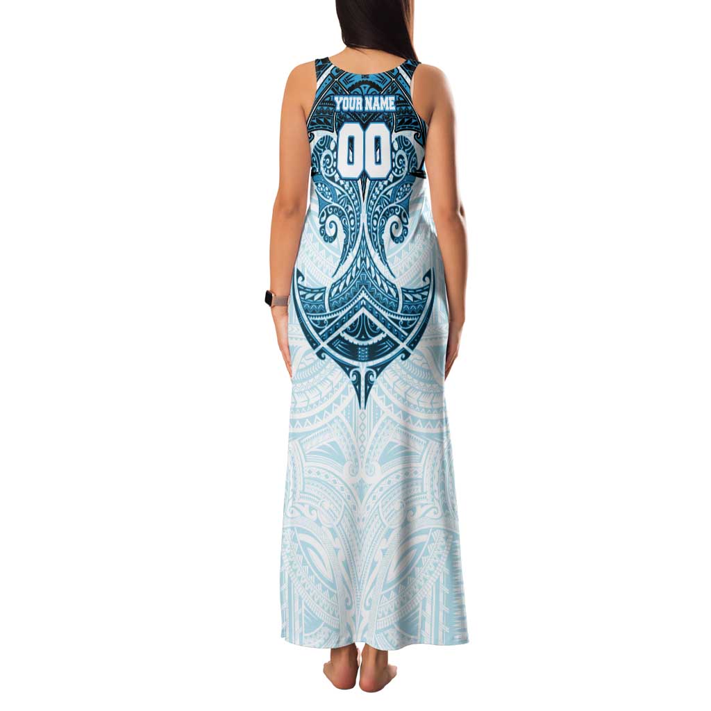 Personalized Cronulla-Sutherland Sharks Tank Maxi Dress Polynesian Tribal Pattern Style