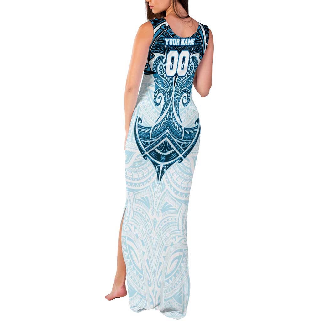 Personalized Cronulla-Sutherland Sharks Tank Maxi Dress Polynesian Tribal Pattern Style