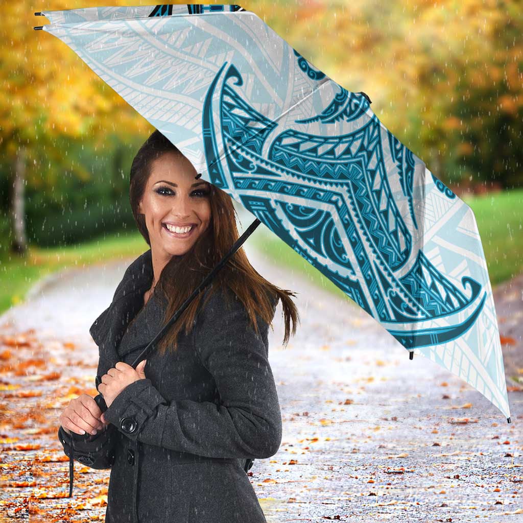 Personalized Cronulla-Sutherland Sharks Umbrella Polynesian Tribal Pattern Style