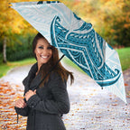 Personalized Cronulla-Sutherland Sharks Umbrella Polynesian Tribal Pattern Style