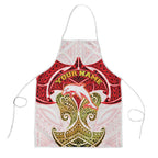 Personalized Dolphins Apron Polynesian Tribal Pattern Style