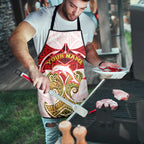 Personalized Dolphins Apron Polynesian Tribal Pattern Style