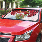 Personalized Dolphins Auto Sun Shade Polynesian Tribal Pattern Style