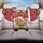 Personalized Dolphins Back Car Seat Cover Polynesian Tribal Pattern Style
