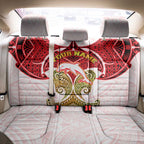 Personalized Dolphins Back Car Seat Cover Polynesian Tribal Pattern Style