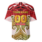 Personalized Dolphins Baseball Jersey Polynesian Tribal Pattern Style