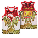 Personalized Dolphins Basketball Jersey Polynesian Tribal Pattern Style