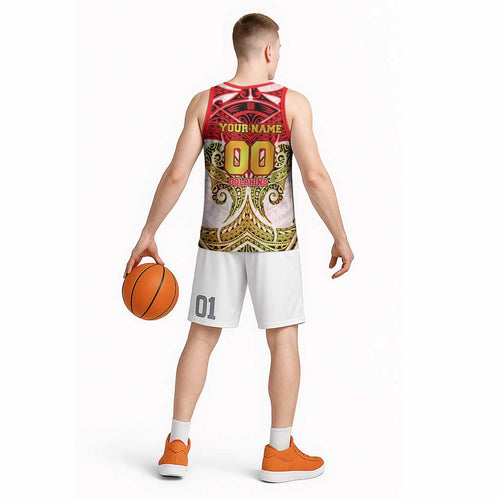Personalized Dolphins Basketball Jersey Polynesian Tribal Pattern Style