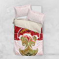 Personalized Dolphins Bedding Set Polynesian Tribal Pattern Style