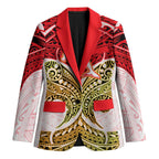Personalized Dolphins Blazer Polynesian Tribal Pattern Style
