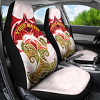 Personalized Dolphins Car Seat Cover Polynesian Tribal Pattern Style