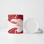 Personalized Dolphins Ceramic Mug Polynesian Tribal Pattern Style