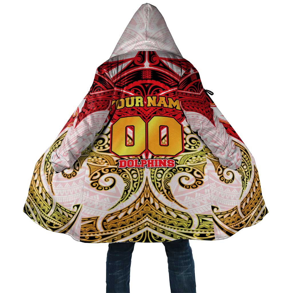 Personalized Dolphins Cloak Polynesian Tribal Pattern Style