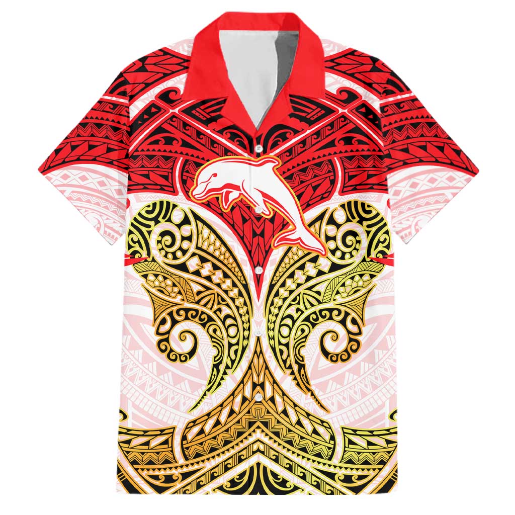 Personalized Dolphins Family Matching Mermaid Dress and Hawaiian Shirt Polynesian Tribal Pattern Style