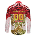 Personalized Dolphins Family Matching Short Sleeve Bodycon Dress and Hawaiian Shirt Polynesian Tribal Pattern Style