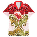 Personalized Dolphins Hawaiian Shirt Polynesian Tribal Pattern Style