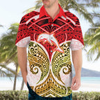 Personalized Dolphins Hawaiian Shirt Polynesian Tribal Pattern Style