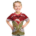Personalized Dolphins Kid T Shirt Polynesian Tribal Pattern Style