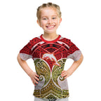 Personalized Dolphins Kid T Shirt Polynesian Tribal Pattern Style