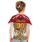 Personalized Dolphins Kid T Shirt Polynesian Tribal Pattern Style