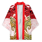 Personalized Dolphins Kimono Polynesian Tribal Pattern Style