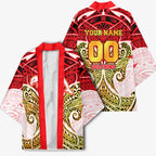 Personalized Dolphins Kimono Polynesian Tribal Pattern Style