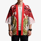 Personalized Dolphins Kimono Polynesian Tribal Pattern Style