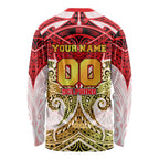 Personalized Dolphins Long Sleeve Shirt Polynesian Tribal Pattern Style