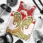 Personalized Dolphins Men Tank Top Polynesian Tribal Pattern Style