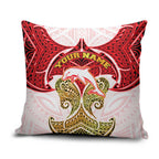 Personalized Dolphins Pillow Cover Polynesian Tribal Pattern Style