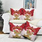 Personalized Dolphins Pillow Cover Polynesian Tribal Pattern Style