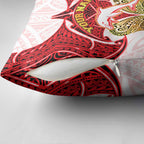Personalized Dolphins Pillow Cover Polynesian Tribal Pattern Style