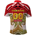 Personalized Dolphins Polo Shirt Polynesian Tribal Pattern Style