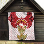 Personalized Dolphins Quilt Polynesian Tribal Pattern Style
