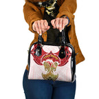 Personalized Dolphins Shoulder Handbag Polynesian Tribal Pattern Style