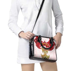 Personalized Dolphins Shoulder Handbag Polynesian Tribal Pattern Style