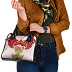 Personalized Dolphins Shoulder Handbag Polynesian Tribal Pattern Style