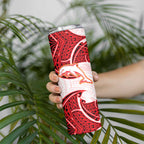 Personalized Dolphins Skinny Tumbler Polynesian Tribal Pattern Style