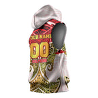 Personalized Dolphins Sleeveless Hoodie Polynesian Tribal Pattern Style