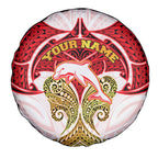 Personalized Dolphins Spare Tire Cover Polynesian Tribal Pattern Style