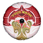 Personalized Dolphins Spare Tire Cover Polynesian Tribal Pattern Style