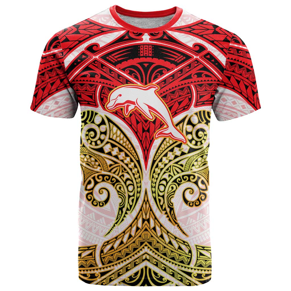 Personalized Dolphins T Shirt Polynesian Tribal Pattern Style