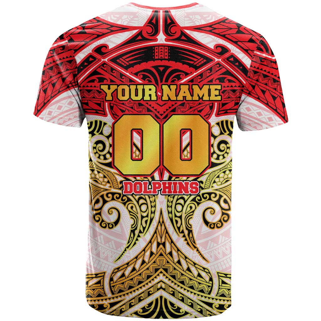Personalized Dolphins T Shirt Polynesian Tribal Pattern Style