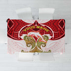 Personalized Dolphins Tablecloth Polynesian Tribal Pattern Style